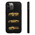 Gold Fairlady Z Classic Sports Car Tough Phone Case - 3 View