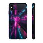 Neon Future Subway Station Tough Phone Case Cover Gift Art