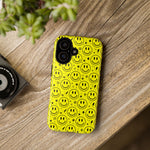 Acid Smiley Repeat Pattern Art Tough Phone Case
