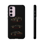 Trans Am Phone Case Black Gold, Three-View Vector Tough Cover