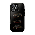 Trans Am Phone Case Black Gold, Three-View Vector Tough Cover