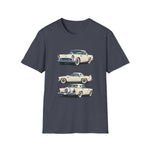 1956 Thunderbird illustrations Trio View T-Shirt | Classic car tee
