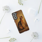 Abyssinian Warm Ticked Portrait Art Tough Phone Case