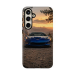 C6 Z06 Corvette Phone Case, Blue Mountain Dusk Cover, Gift