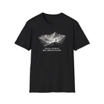 Small Human Big Mountains Hiker Silhouette T-Shirt Hiking Outdoor Adventure Gift