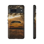 C5 Z06 Corvette Phone Case, Yellow Golden Hour Trail Cover