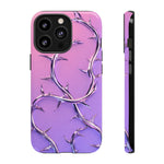 Chrome Thorn Vine Phone Case Vaporwave Tough Cover