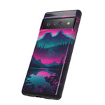 2 Rounds Canada Retina Artwork Vaporwave Phone Case – Landscape Aesthetic