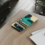 1957 Bel Air Turquoise Retro Tough Phone Case Classic Car Art Cover