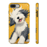 Sheepdog Hair Flip Phone Case Funny Dog Lover Gift