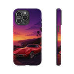 Red C3 Coastal Sunset Phone Case Classic Car Tough Case