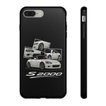 White S2000 Roadster Collage JDM Tough Phone Case Cover Gift
