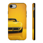 Yellow Corvette Phone Case, C3 Stingray Classic Sports Cover, Gift