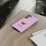 French Bulldog Bat Ears Kawaii Pet Dog Art Tough Phone Case