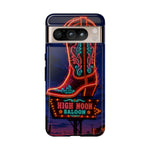 Neon Cowboy Boot phone case | High Noon Saloon design