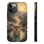 Shiba Inu Forest Hot Spring phone case | Tough Cases