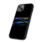Blue C7 Z06 Sports Car Tough Phone Case Track Style Cover Gift