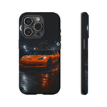 Orange C6 Neon Car Meet Tough Phone Case
