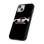 R34 Skyline Japanese Flag Race Car Phone Case | JDM GT-R Tough Cover