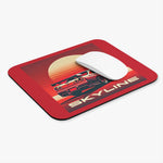 Skyline R34 Mouse Pad Red Sun JDM Retro Car Design Desk Mat
