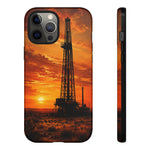 Texas Oil Rig Sunset phone case | Tough Cases