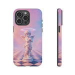 Praying Cherub Statue halo Vaporwave Aesthetic phone case