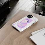 Pastel Cat Beanie Phone Case, Glitch Color Block Cover, Gift