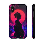 Neon Geisha Silhouette Phone Case | Tough Cover