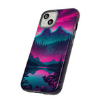 2 Rounds Canada Retina Artwork Vaporwave Phone Case – Landscape Aesthetic