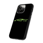 Lime Green C8 Corvette Phone Case for Chevy Fans, Tough Protective Cover