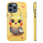 Cockatiel Kawaii Heart Crest Art Tough Phone Case