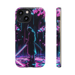 Neon Samurai Katana Rain Vaporwave Art Tough Phone Case