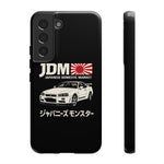 R34 Skyline GT-R JDM Rising Sun Tough Phone Case Cover Gift