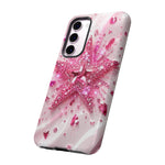 Pink Glitter Star Tough Case | Sparkle Phone Case
