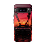 Black Gold Trans Am Sunset Tough Phone Case - Palm Boulevard Art