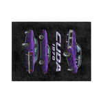 1970 Cuda Purple Muscle Car Blanket | Vintage Barracuda Throw