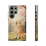 Akita under Cherry Blossoms Dog Breed Phone Case