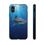 Tiger Shark Phone Case, Dappled Blue Water Tough Cover