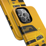Yellow Skyline Phone Case, R34 GTR 90s JDM Legend Tough Cover for Men Gift