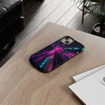 Neon Future Subway Station Tough Phone Case Cover Gift Art