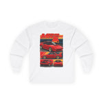 Red 1987 Toyota MR2 Collage Long Sleeve Tee | Retro JDM Sports Car
