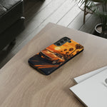 Orange Corvette C3 Stingray Sunset Palms Phone Case