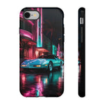 1980s Sports Car C4 Miami Nights Aesthetic Tough Phone Case
