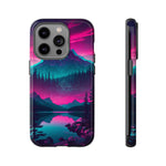 2 Rounds Canada Retina Artwork Vaporwave Phone Case – Landscape Aesthetic