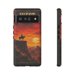 Western Sunset Cowboy Phone Case | Rugged Protective Cover