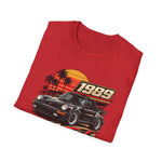 1989 Porsche 911 Turbo Cabriolet Graphic T-Shirt — Retro Racing Car Tee