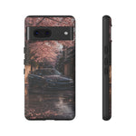 Cherry Blossom Street Scene R34 Skyline GTR Tough Case | Car Photo Cover