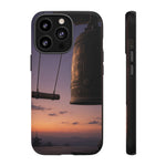 Temple Bell Sunset Phone Case Japan Zen Tough Case