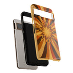 Gold Starburst 70s Retro Art Tough Phone Case