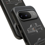 Black Silverado Classic Pickup Tough Phone Case for Chevy Truck Fans